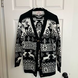 Festive holiday cardigan